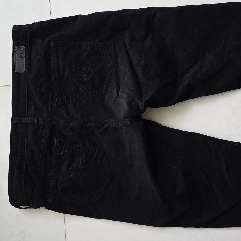 AG Adriano Goldschmied the Jegging Super Skinny Fit corduroy Black 29r Low Rise - Picture 11 of 12